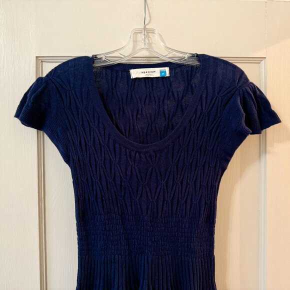 Anthropologie | Sparrow Navy Amarena Sweater Dress - Picture 4 of 12